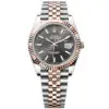 Rolex Datejust 41, oyster, 41 mm, Oystersteel and everose gold, Slate Motif Dial, Jubilee bracelet, ref 126331