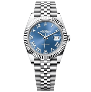 Rolex Steel and White Gold Rolesor Datejust 41 watch - Fluted Bezel - Blue Roman Dial - Jubilee Bracelet - 126334 blrj