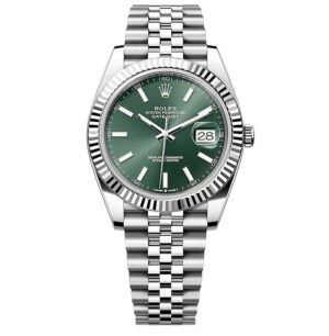 Rolex Datejust 41, Oyster, 41 mm, Oystersteel and White Gold, Mint Green dial, Jubilee bracelet, 126334