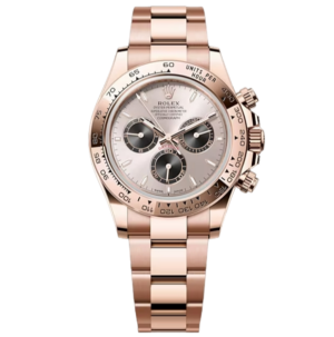 Rolex Cosmograph daytona, Oyster, 40 mm, 18kt Everose gold, Sundust Dial, 18kt Everose gold bezel and Oyster bracelet, 126505