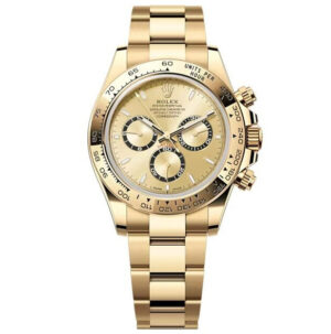 Rolex Cosmograph daytona, Oyster, 40mm, Yellow gold, Golden dial, oyster bracelet, 18kt Yellow Gold bezel, 126508