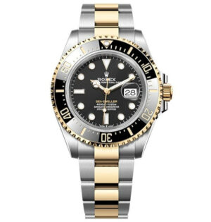 Rolex Sea-Dweller, Two Tone, Oyster bracelet, 43mm, Oystersteel and yellow gold, Black Dial, Cerachrom bezel insert in Black ceramic, 126603