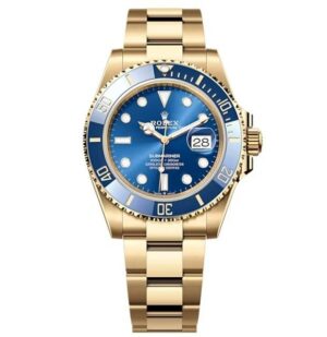 Rolex Submariner Date, Oyster, 41mm, Yellow gold, Royal Blue Dial, Cerachrom bezel insert in blue ceramic, 126618LB