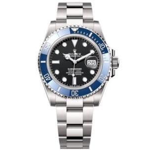 Rolex Submariner Date (Cookie Monster), Oyster, 41mm, White Gold, Black Dial, Cerachrom bezel insert in blue ceramic, 126619LB