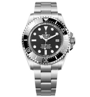 Rolex Deepsea, Oyster bracelet, 44mm, Oystersteel, Black Dial, Cerachrom bezel insert in Black ceramic, ref 136660