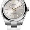 Rolex Oyster perpetual 31, Oyster, 31 mm, Oystersteel, Silver dial, Oyster bracelet, ref 277200