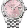 Rolex Datejust 31, Oyster, 31 mm, Oystersteel and White gold, Pink with diamonds Roman Dial, Jubilee Bracelet ref. 278274