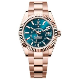 Rolex Sky-Dweller, Oyster, 42mm, Blue Dial, everose gold, 336935