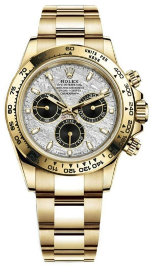 Rolex Daytona 40, Oyster bracelet, 40 mm, Yellow gold, Meteorite Dial, 116508